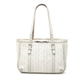 Anagram Perforated Coated Canvas Tote
