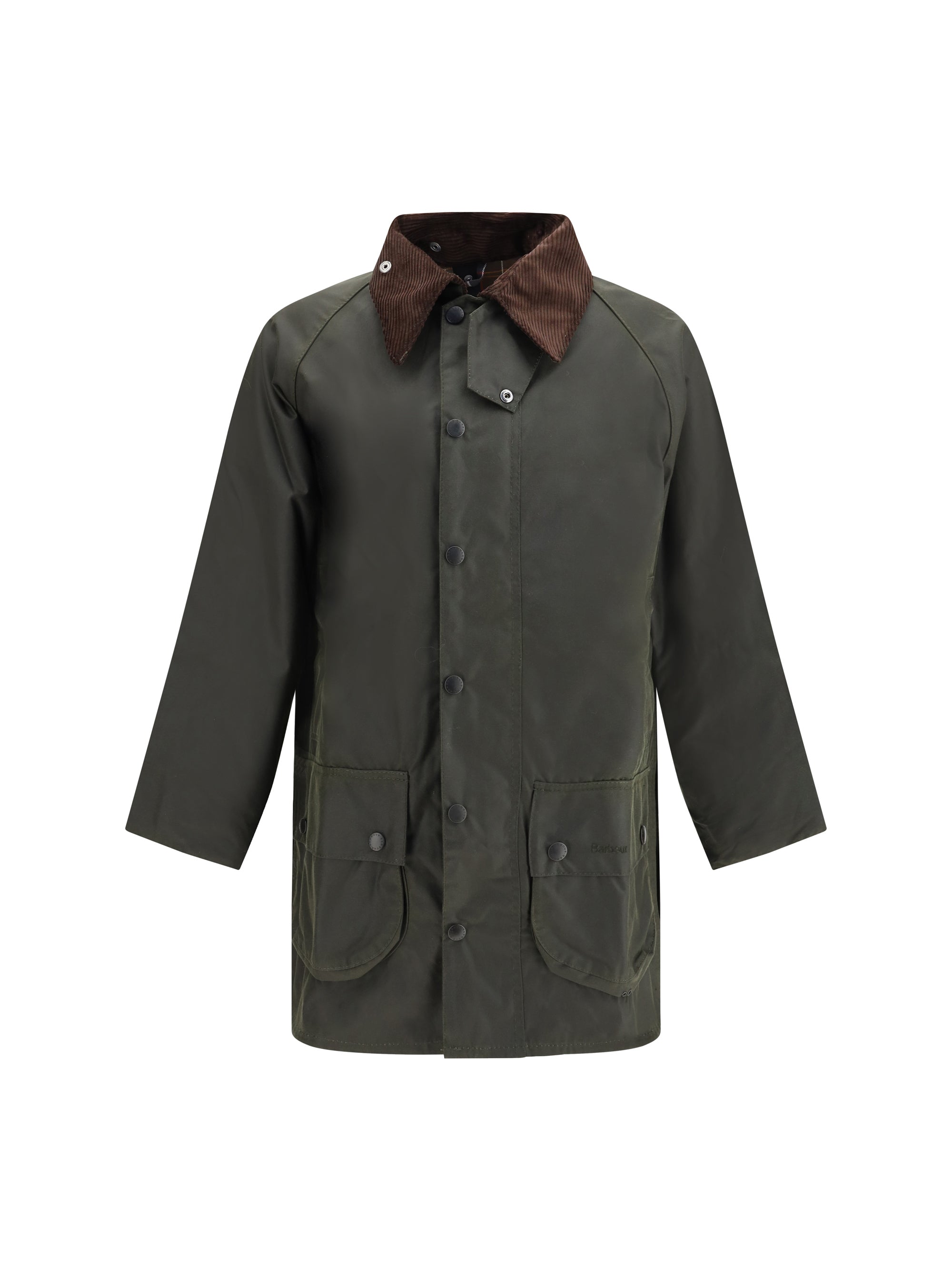 Barbour Waxed Cotton Coat — Green