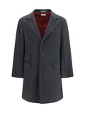 Brunello Cucinelli Cashmere Coat — Gray