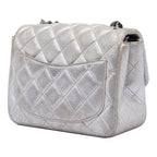 Mini Square Classic Metallic Lambskin Single Flap