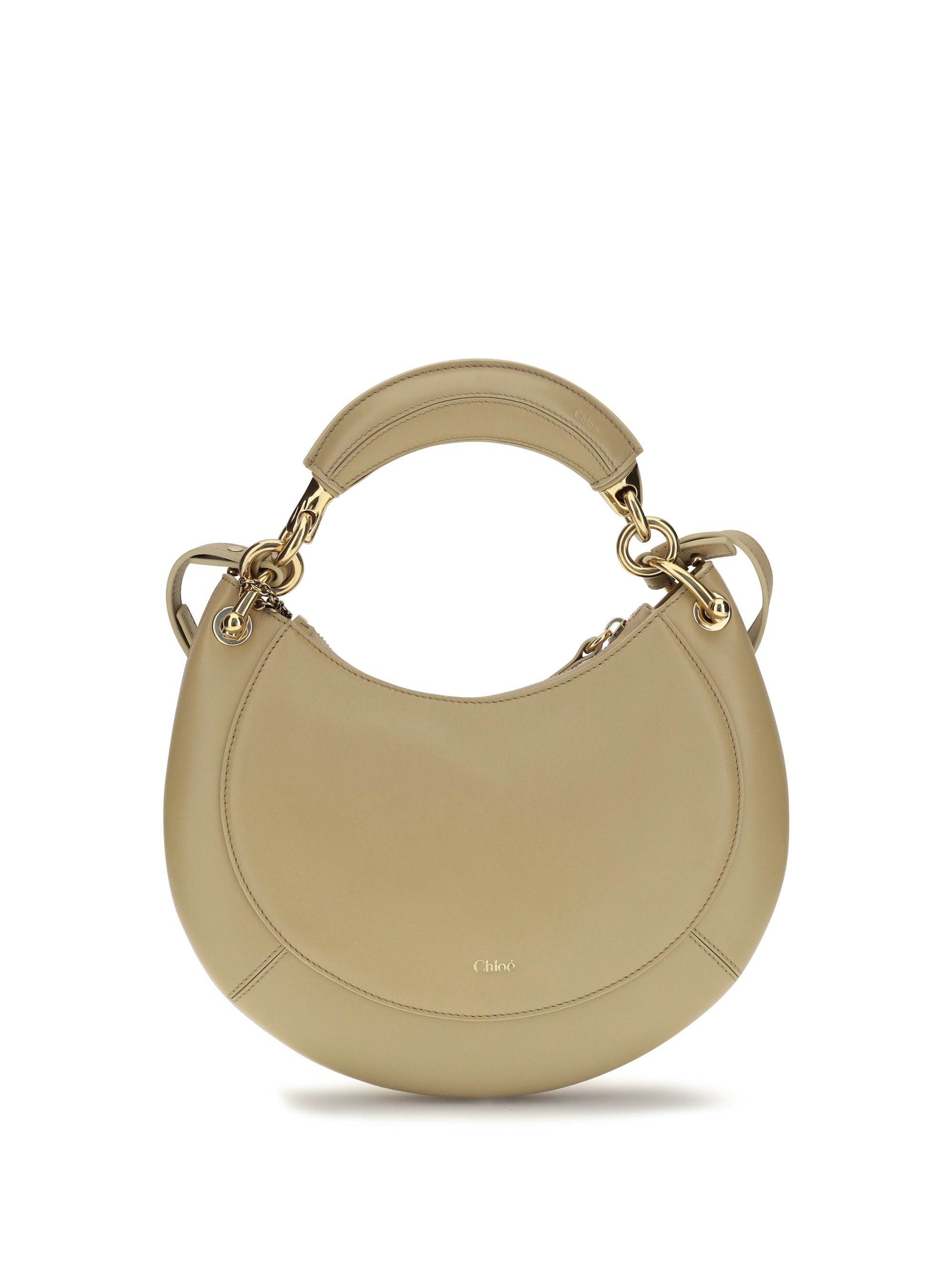Chloé Marcie Shoulder Bag — Beige
