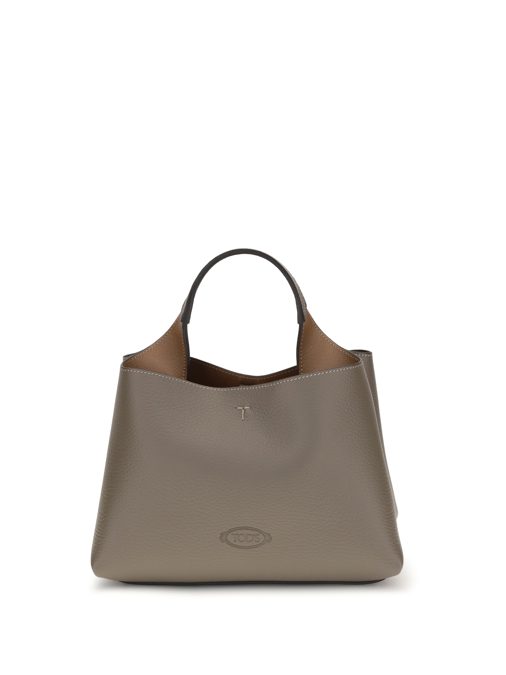 Tod's Micro Leather Shoulder Bag — Beige