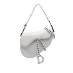 Studded Leather Saddle Bag