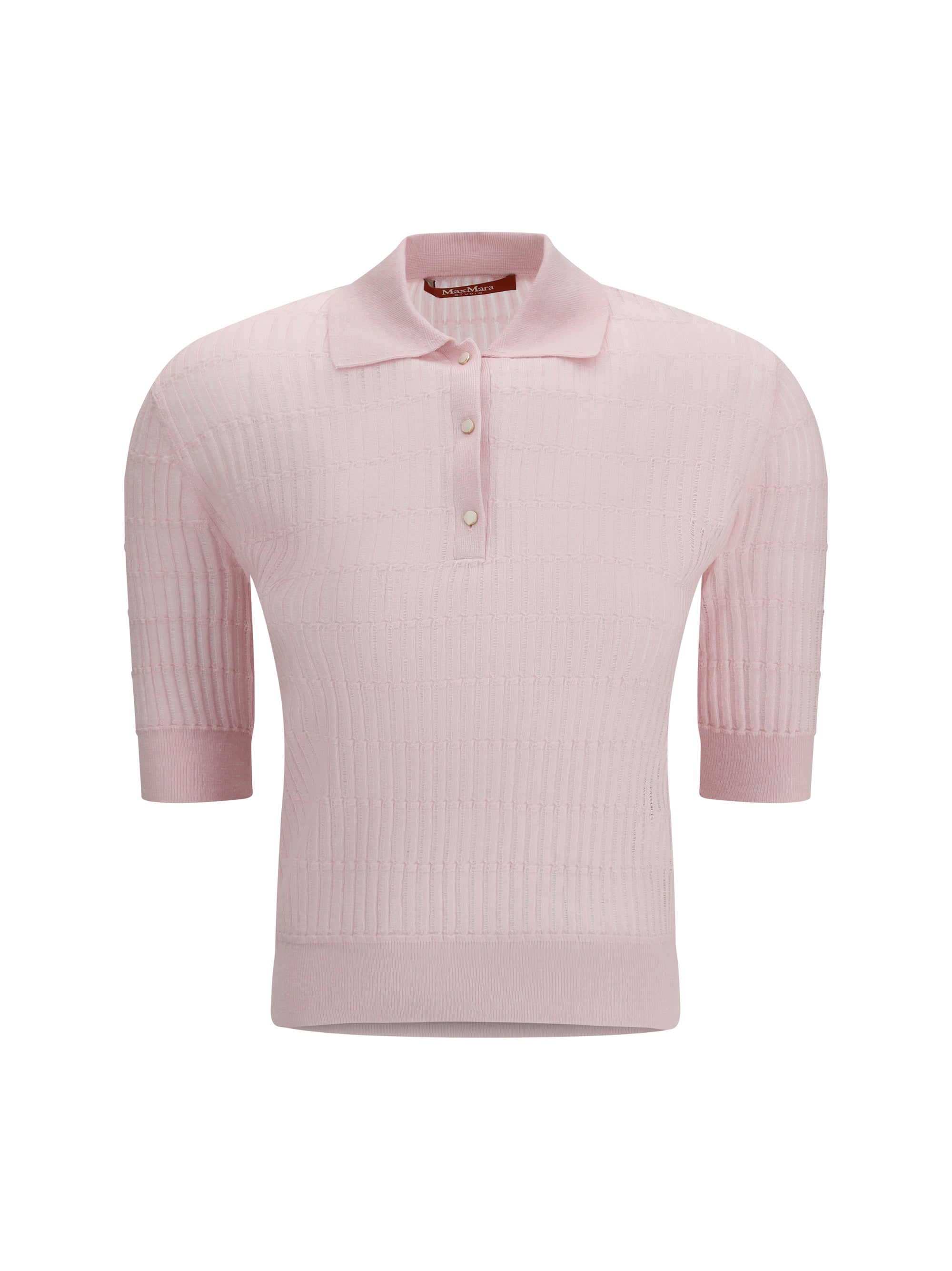 Max Mara Studio Polo Gallo Sweater — Pink