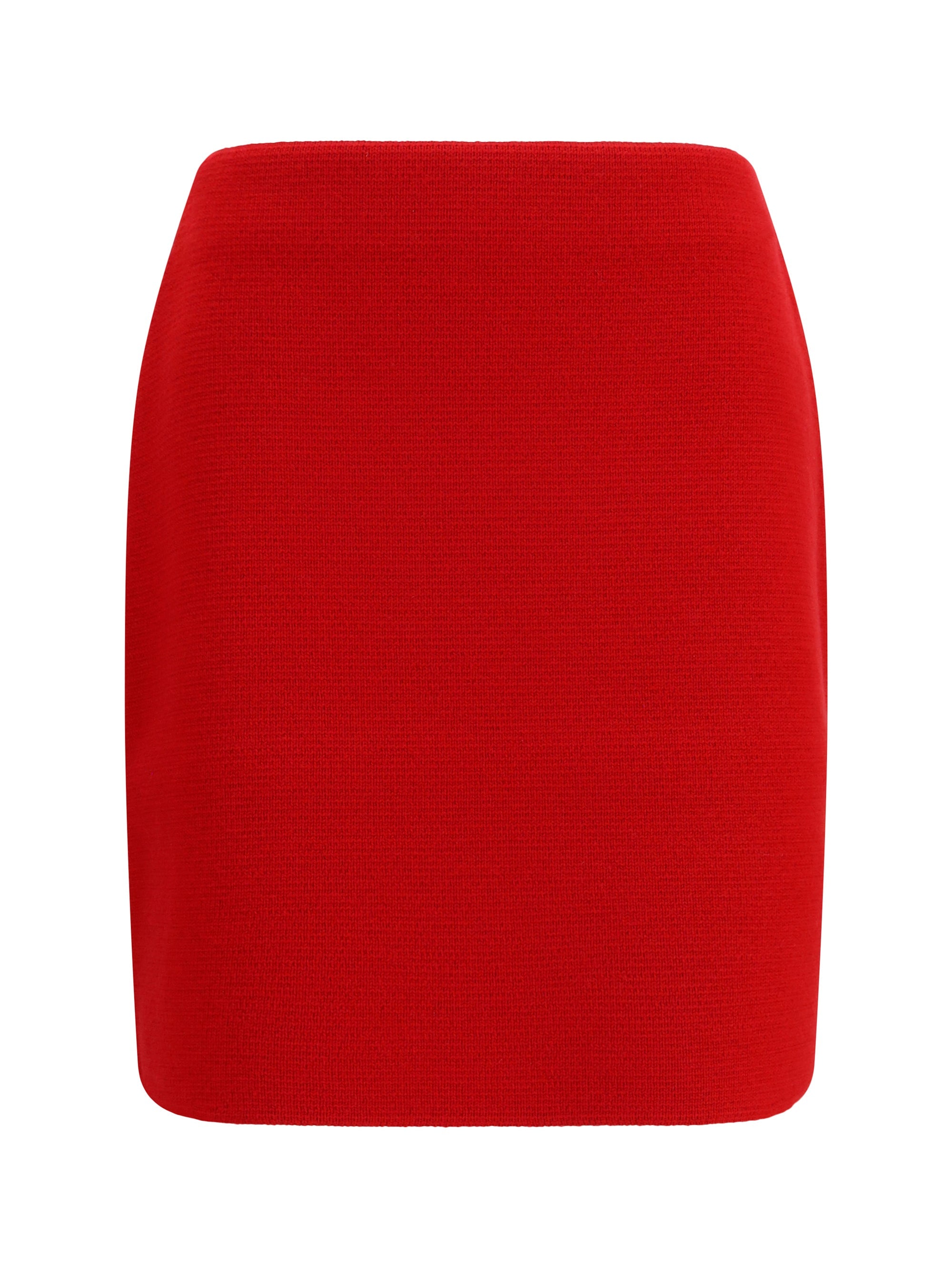 Fabiana Filippi Merino Wool Skirt — Red