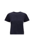 Extreme Cashmere Cashmere-Cotton Knit T-Shirt — Navy