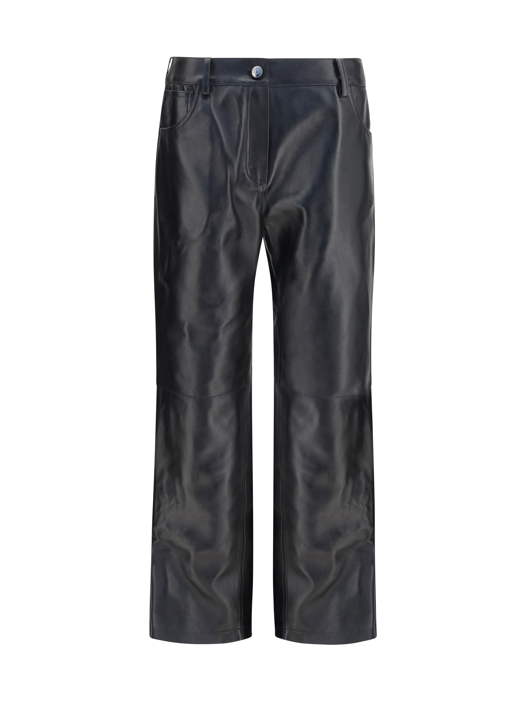Magda Butrym Leather Trousers — Black