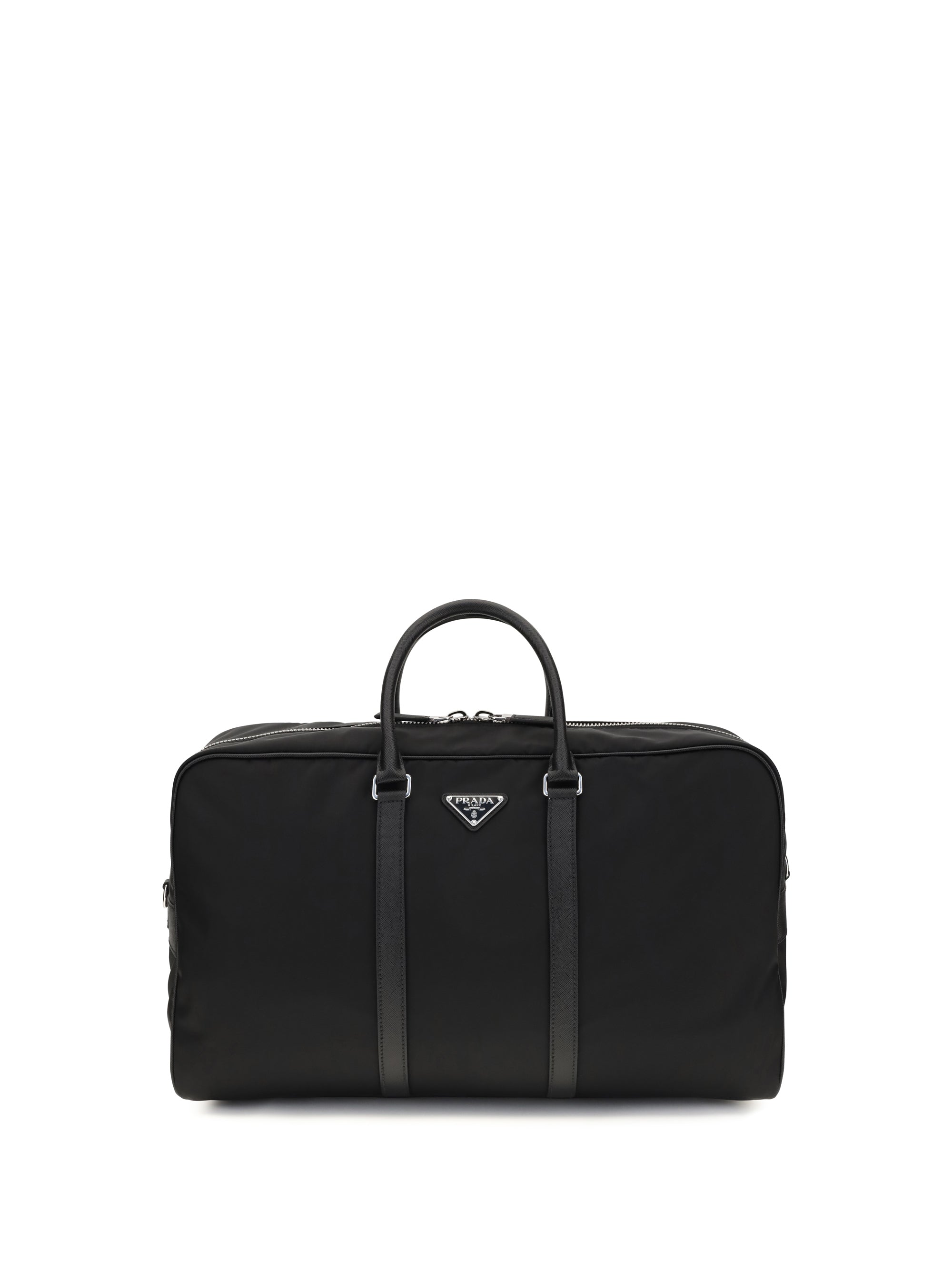Prada Re-Nylon Top Handle Bag — Black