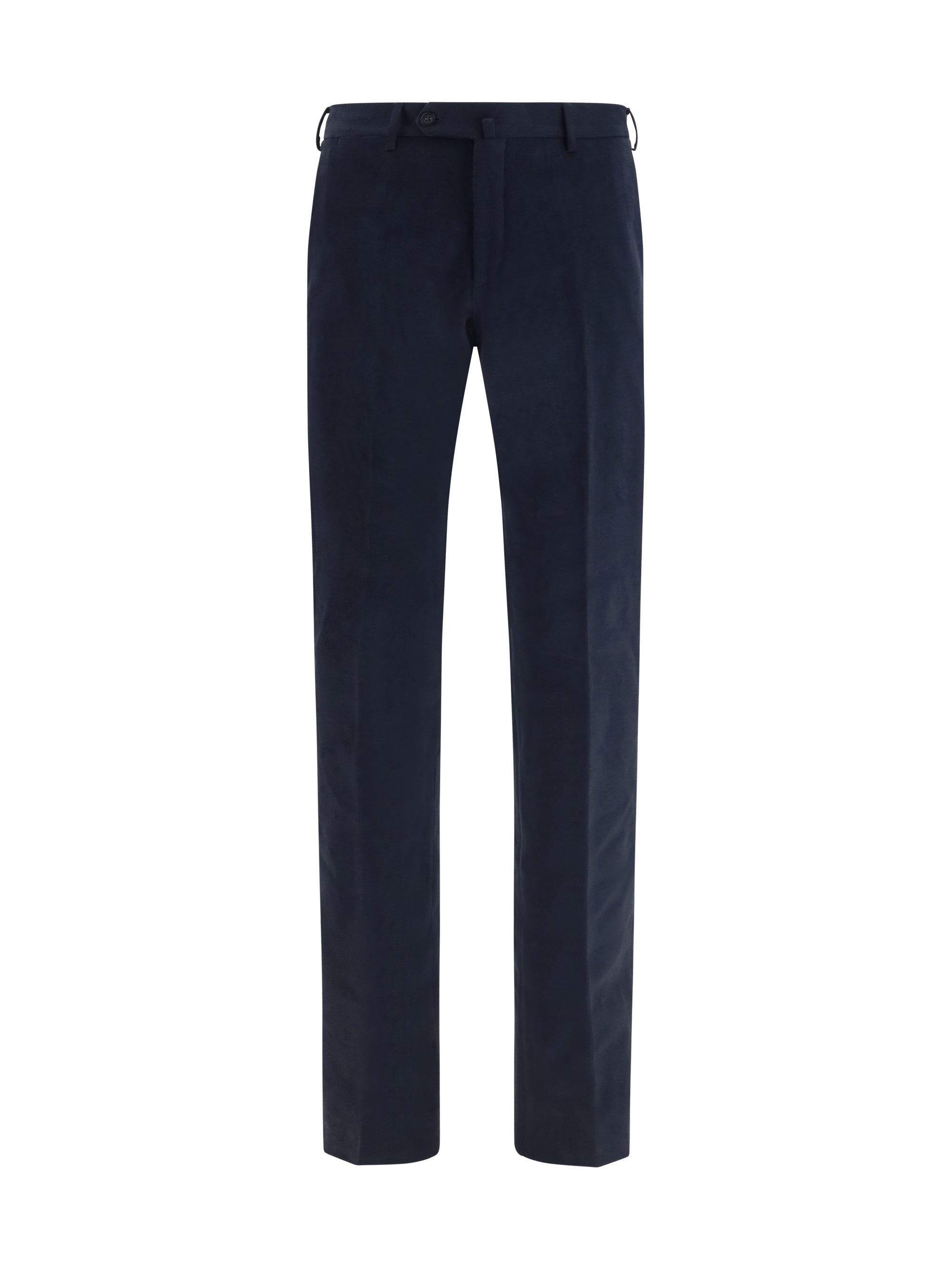 Germano Tailored Corduroy Trousers — Navy