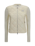Burberry Quilted Knit Hybrid Vest — White