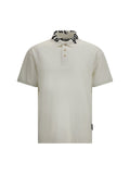 Palm Angels Logo-Embroidered Collar Polo — White