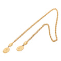 CC Gold Plated Medallion Wrap Around Necklace