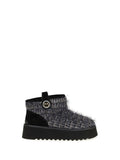 Pinko Tweed and Lurex Ankle Boot — Gray