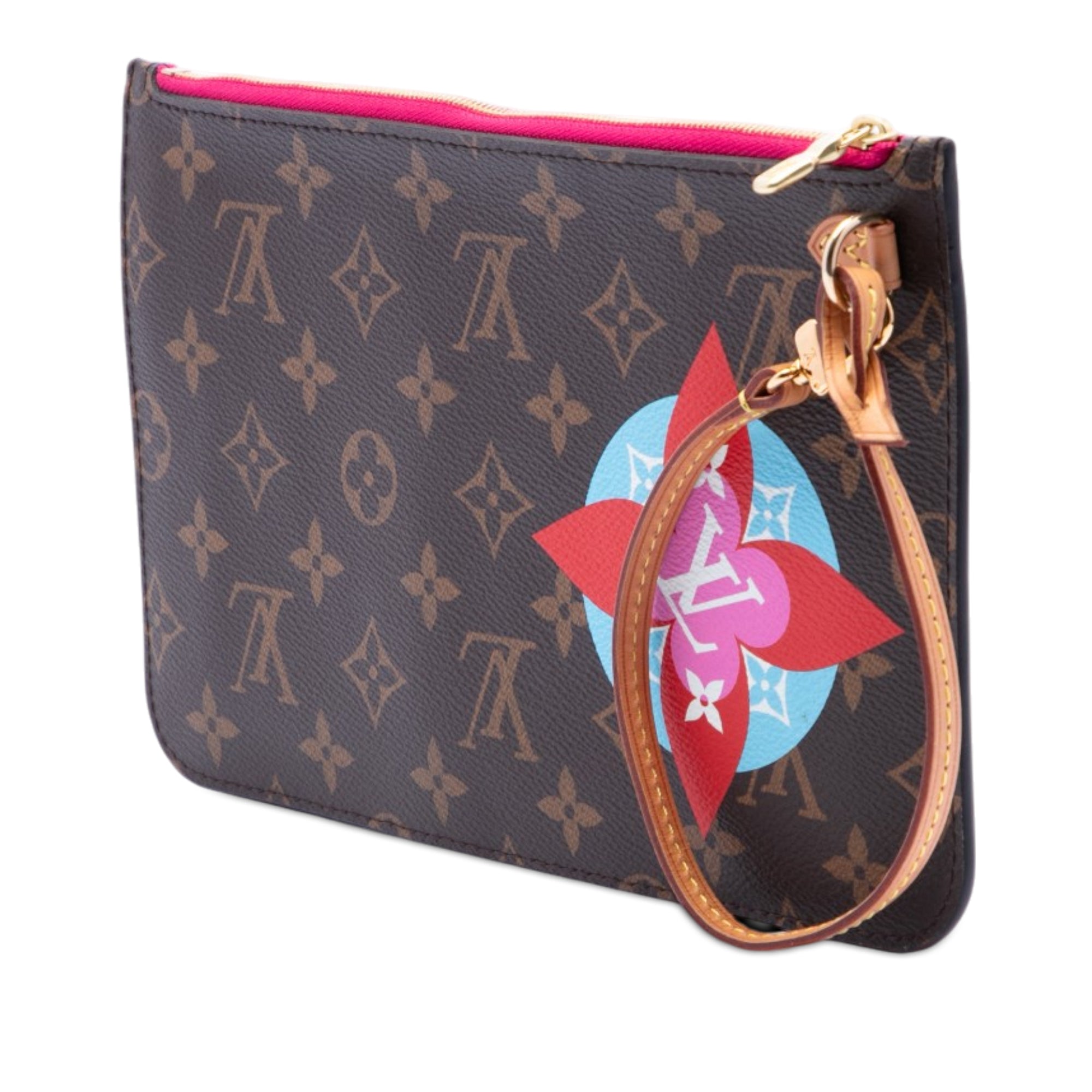 Monogram Patches Neverfull MM Pouch