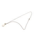 Silver Plated CC Christmas Tree Pendant Necklace