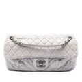 Large Quilted Iridescent Calfskin Coco Pleats Flap