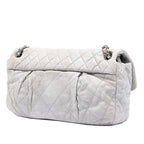 Large Quilted Iridescent Calfskin Coco Pleats Flap