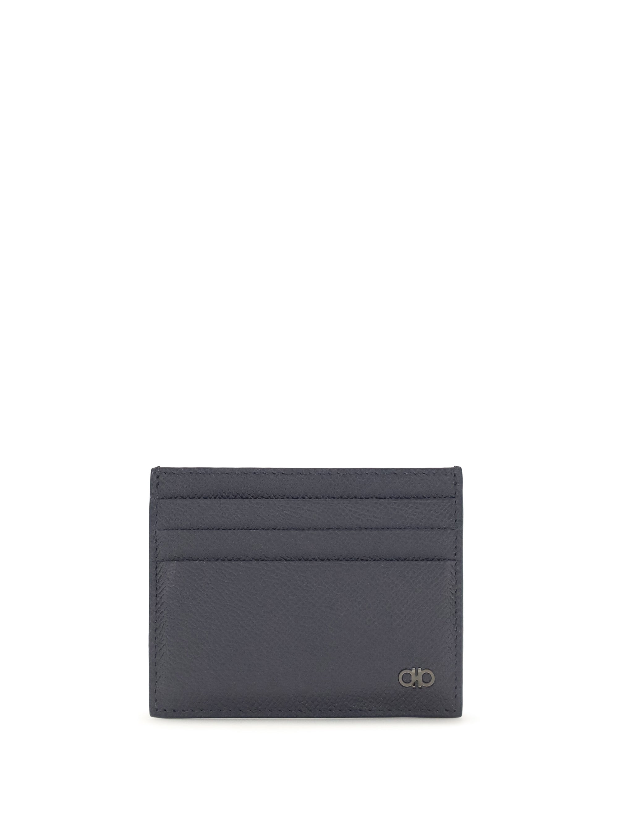 Ferragamo Gancini Card Case — Navy