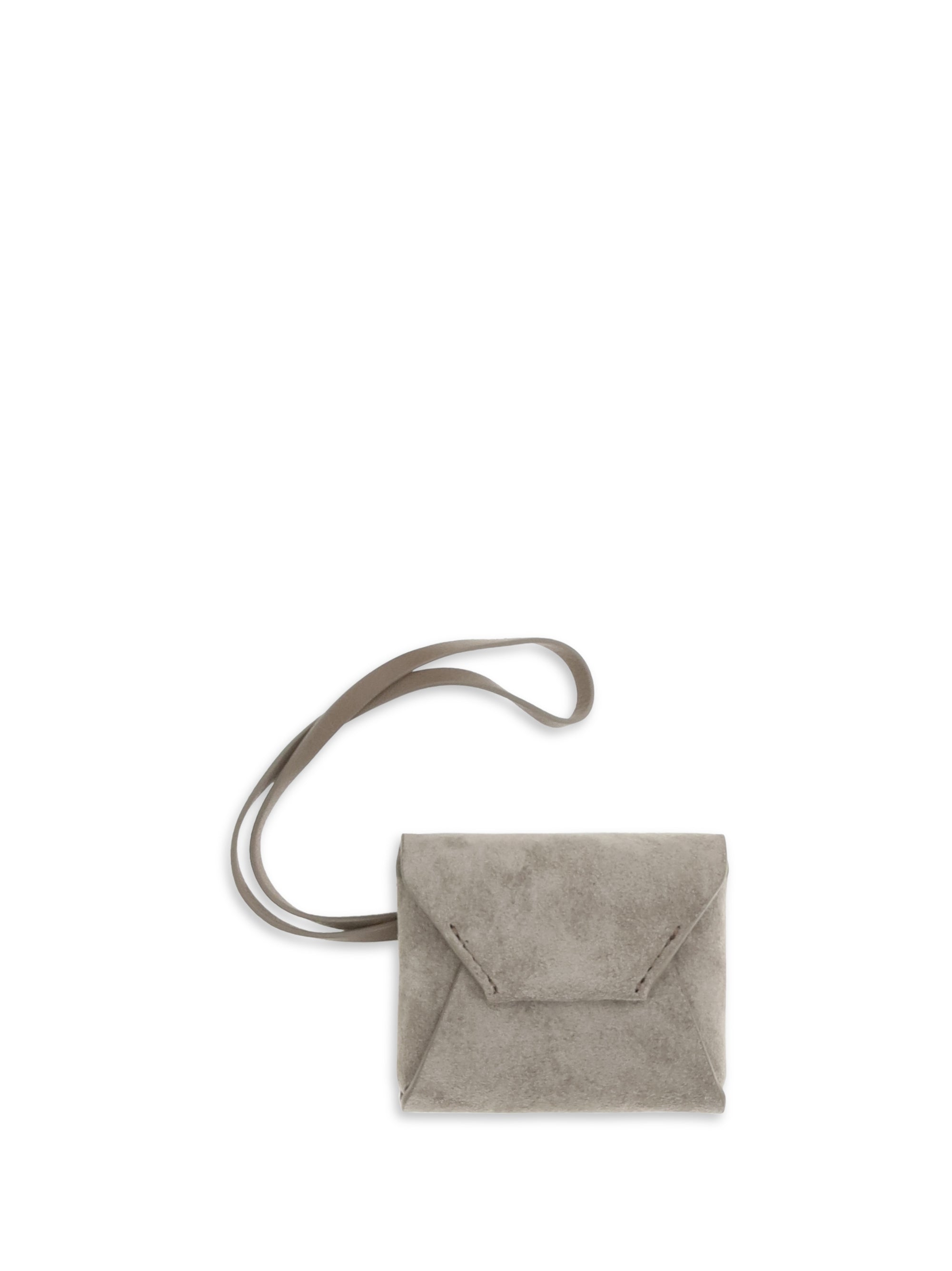 Brunello Cucinelli Suede Calf Leather Bag Charm — Ice