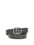 Gucci Reversible Leather Belt — Black