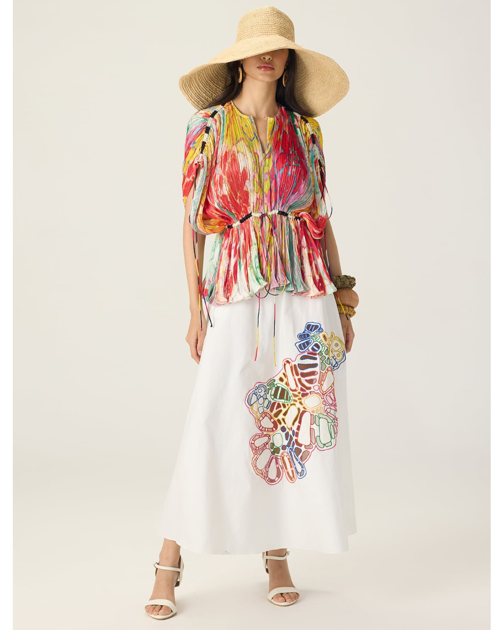Monica Blouse with Scottie Skirt By KYNAH, Luxury Indian Fashion & Bridal Wear