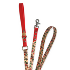 Handmade Dog Leash - Christmas Dachshunds - Red