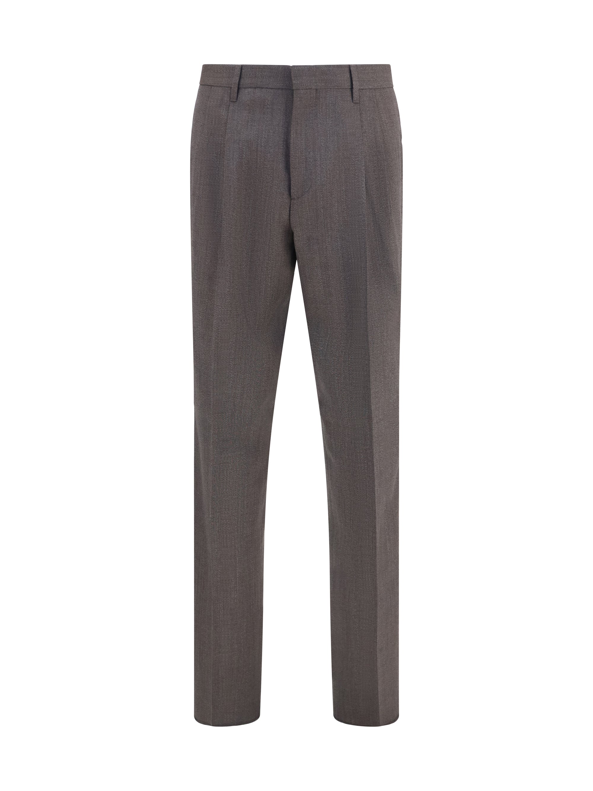 Lardini Tailored Viscose Trousers — Gray