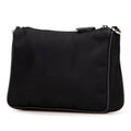 Saffiano Trimmed Re Nylon Zip Top Crossbody