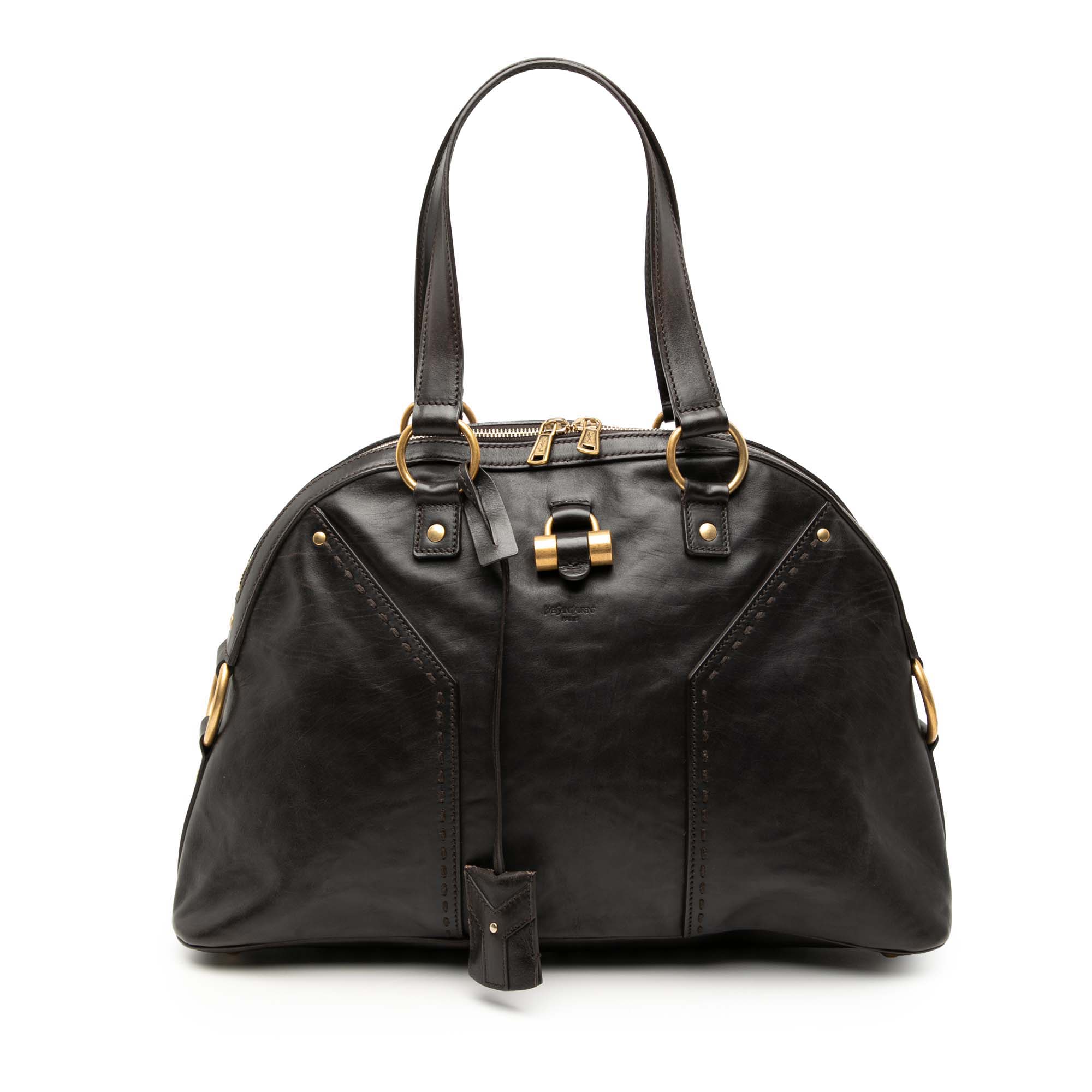 Medium Leather Muse Shoulder Bag