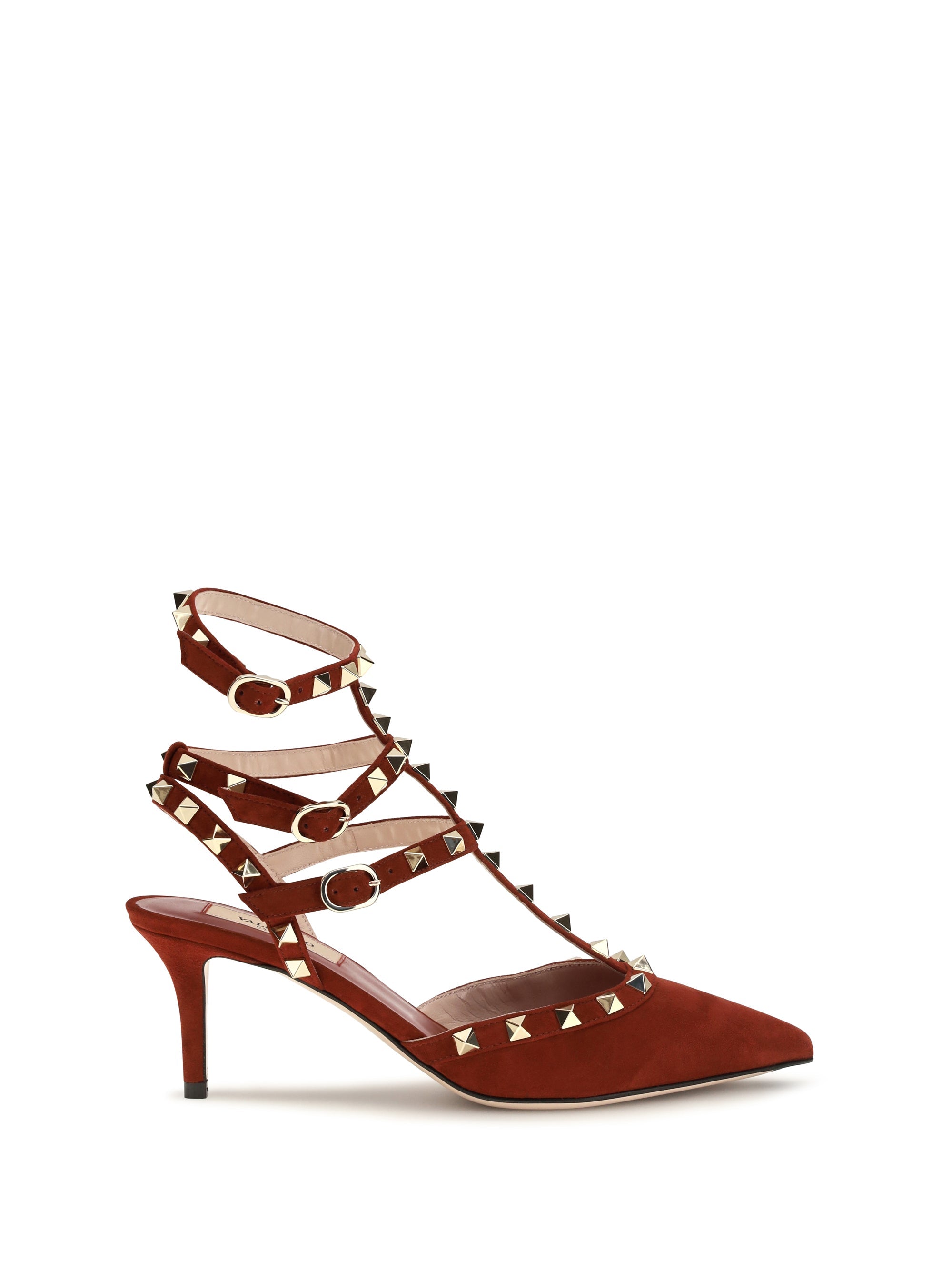 Valentino Garavani Rockstud Heels — Red