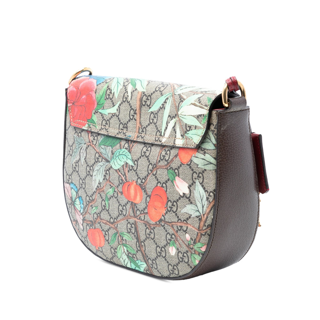 GG Supreme Tian Web Padlock Crossbody
