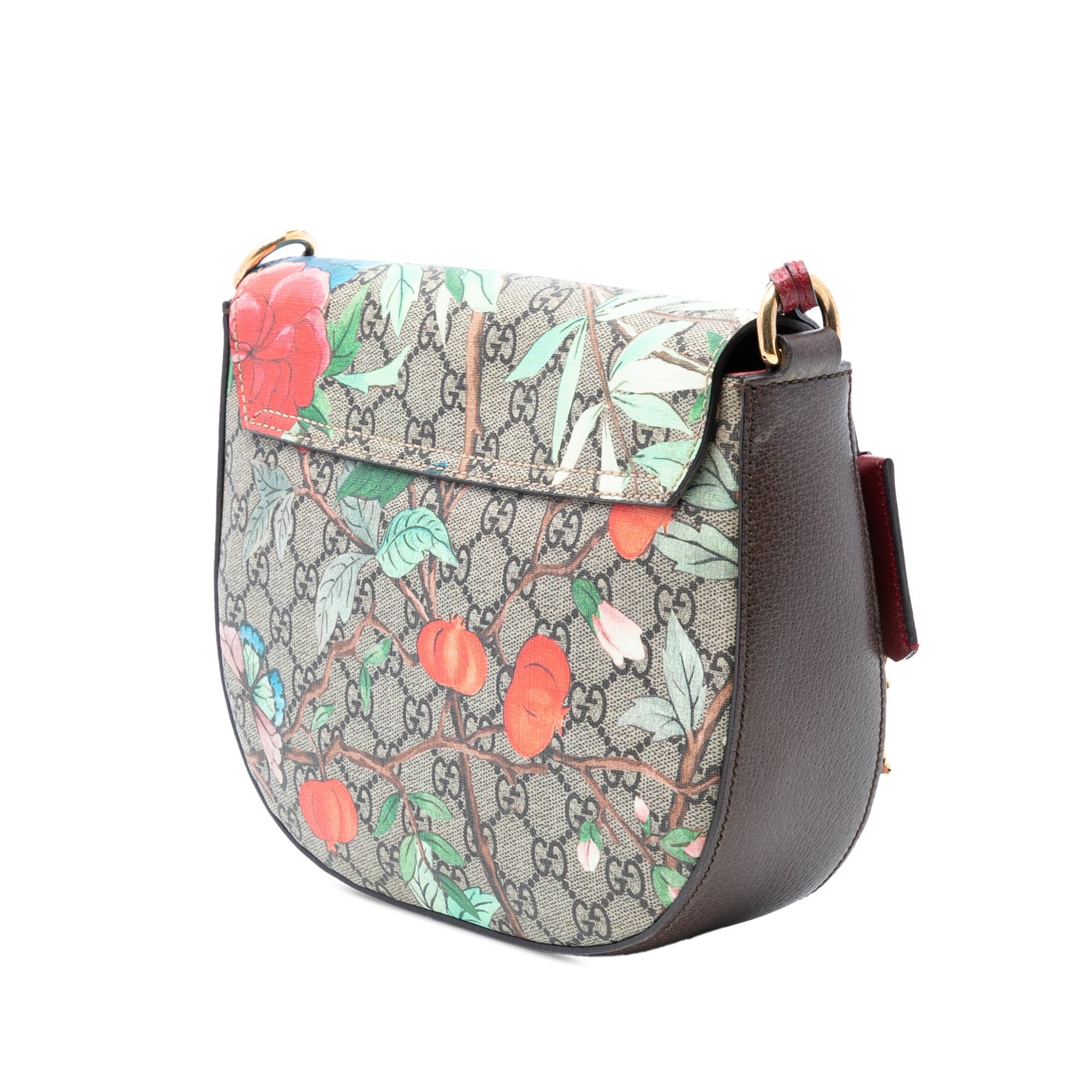 GG Supreme Tian Web Padlock Crossbody