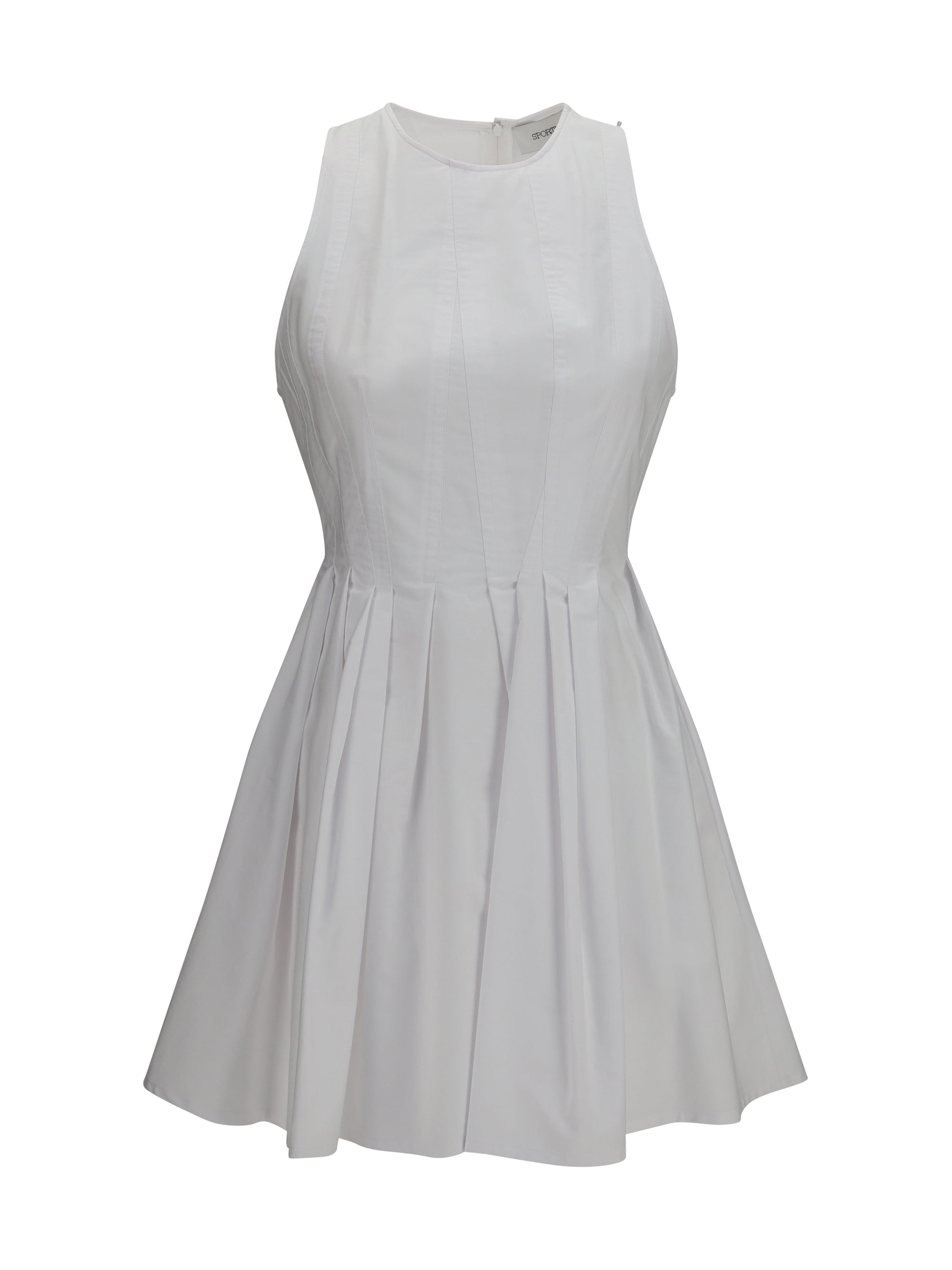 Max Mara Sportmax Sleeveless Cotton Dress — White
