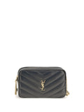 Saint Laurent Loulou Crossbody Bag — Black