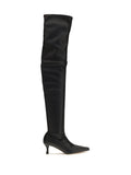 Proenza Schouler Over-the-Knee Kitten Heel Boot — Black