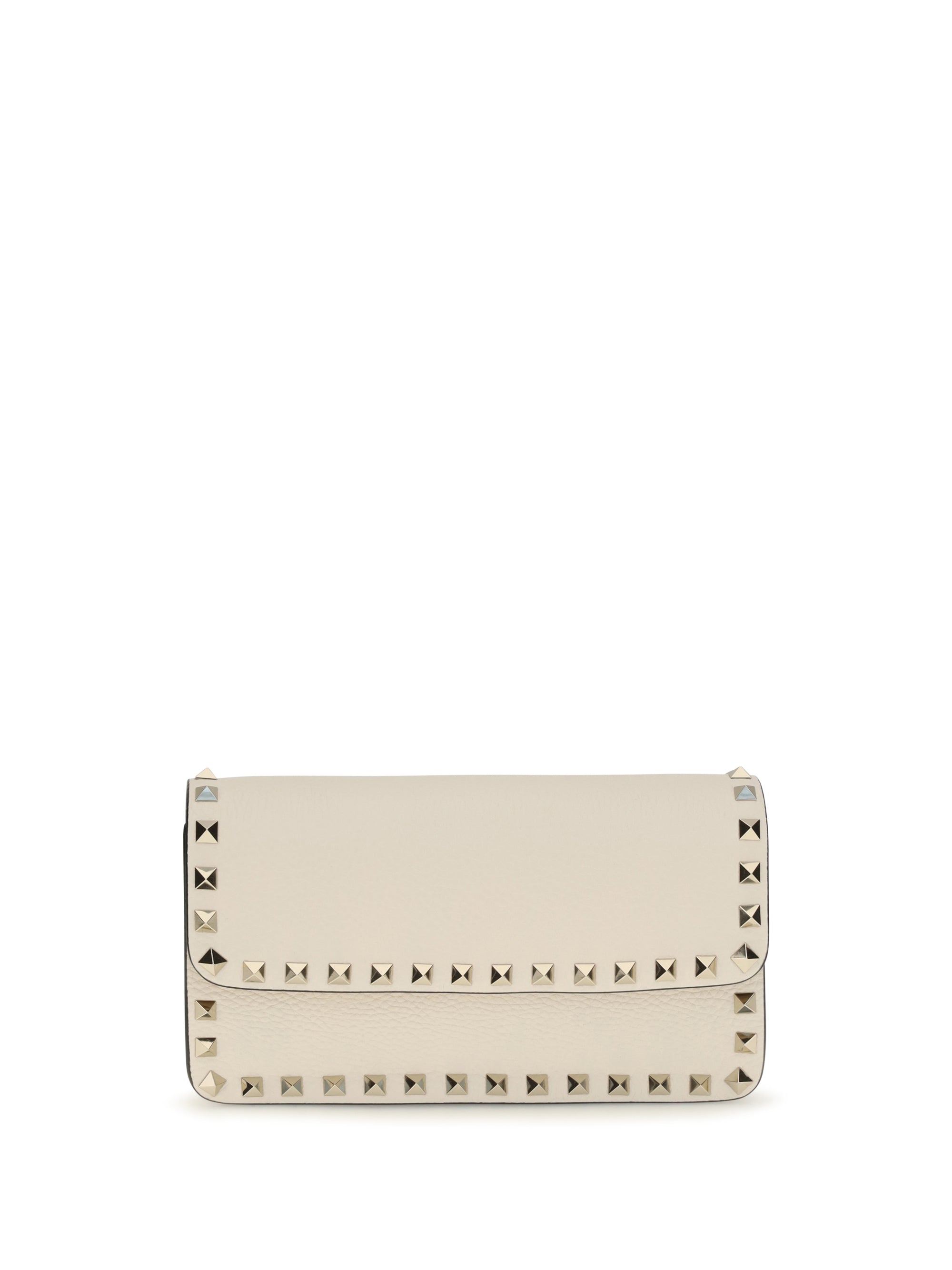 Valentino Garavani Chain Wallet — Beige