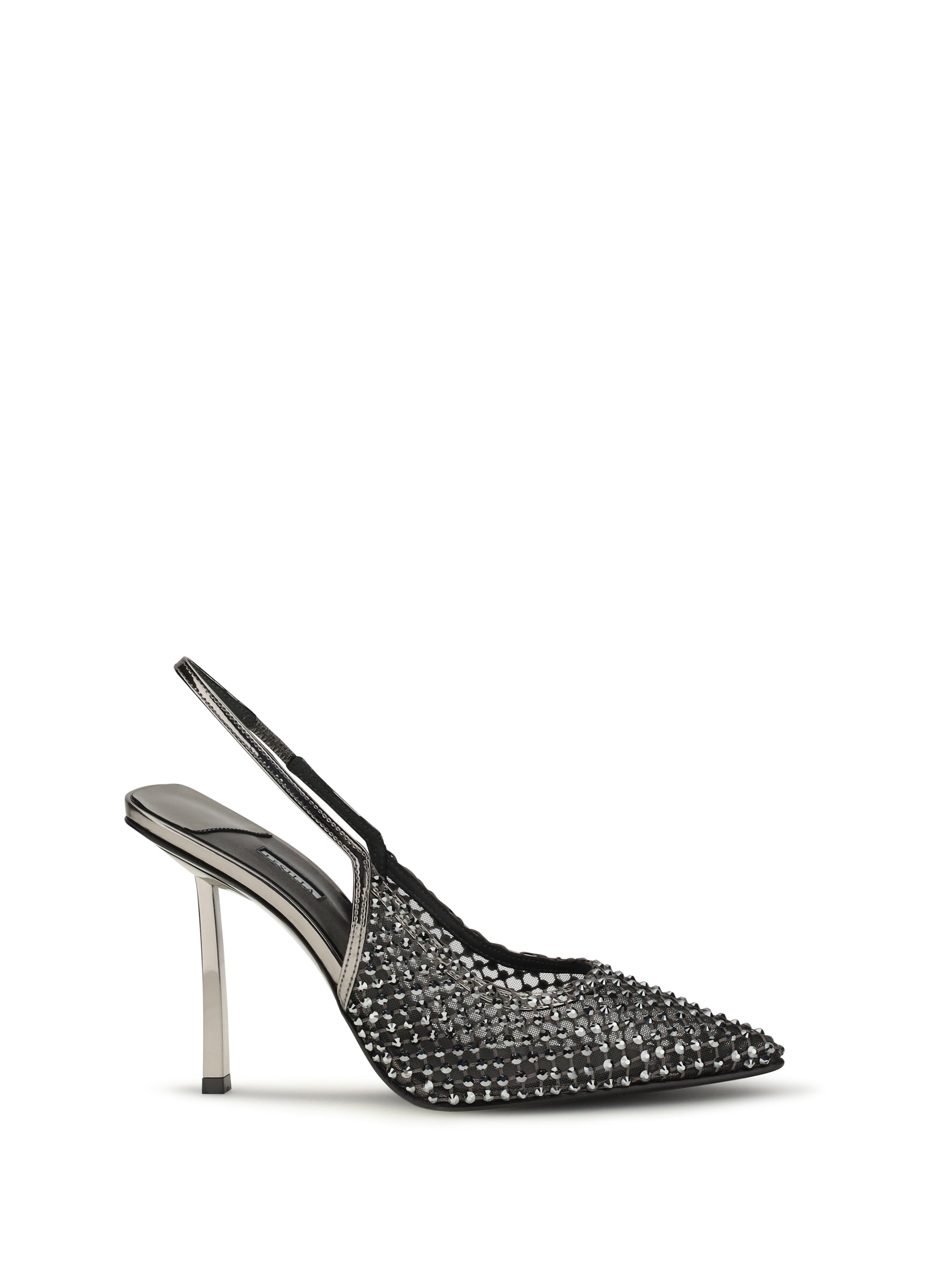 Le Silla Gilda Slingback Heel — Gray