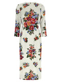 Dolce & Gabbana Mazzo Di Dress — Cream