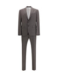 Dsquared2 Single-Breasted Wool-Blend Pant Suit — Gray