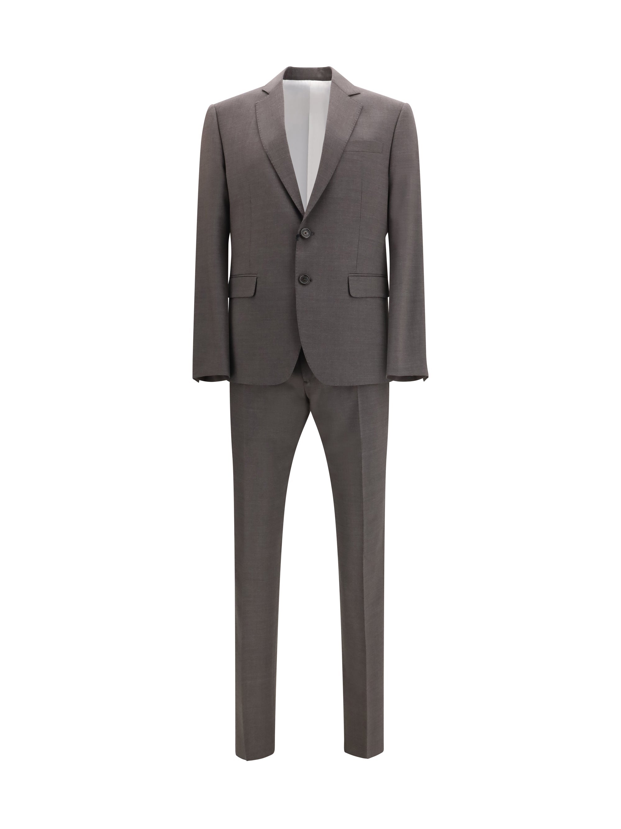 Dsquared2 Single-Breasted Wool-Blend Pant Suit — Gray