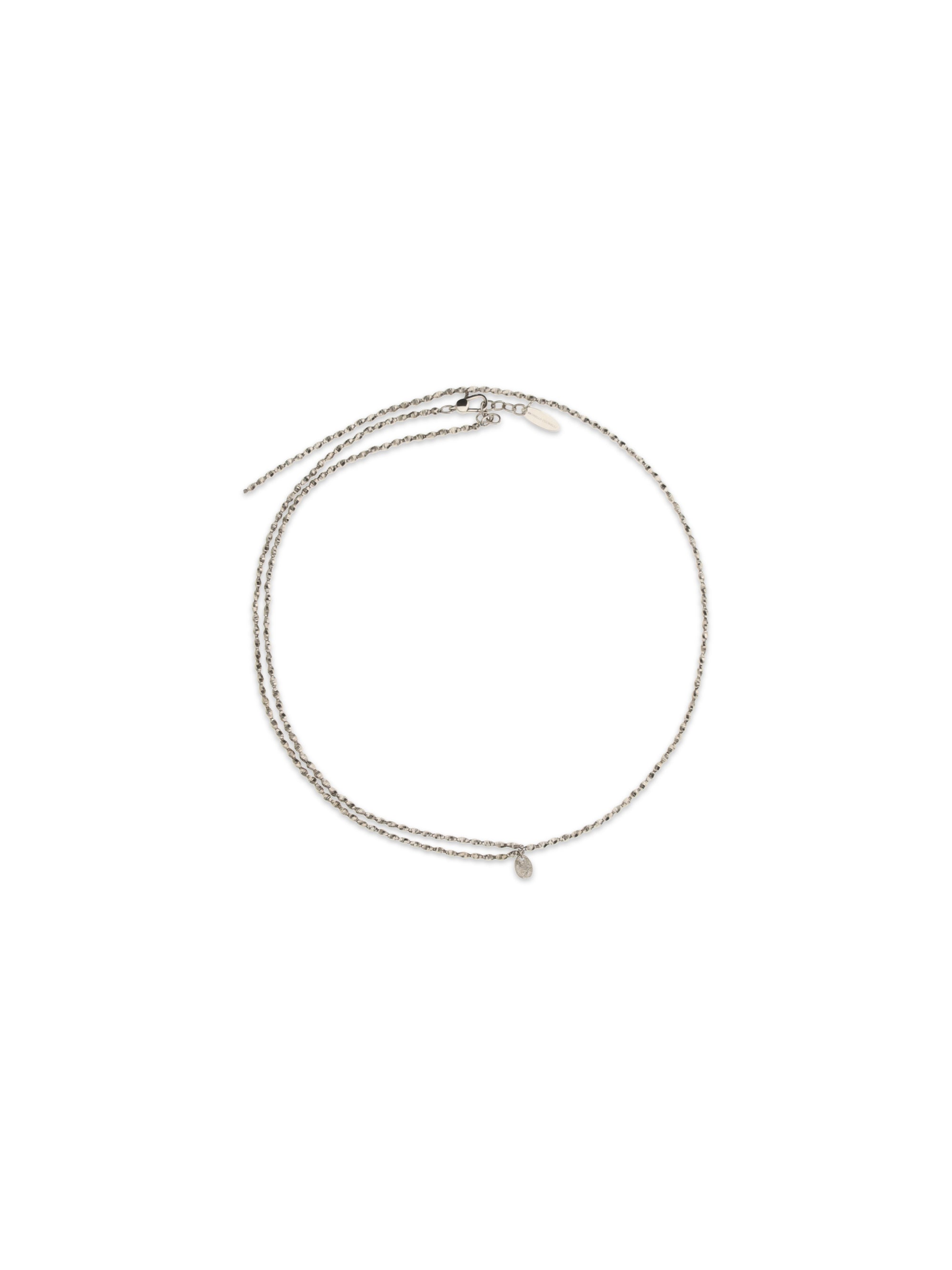 Brunello Cucinelli Double-Wrap Chain Necklace — Silver