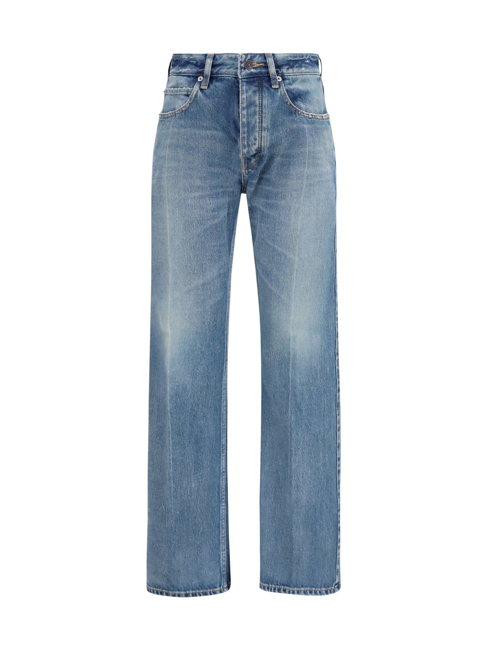 Vaqueros Balenciaga de pernera recta — Azul