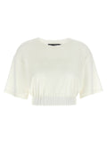 Dolce & Gabbana Logo-Embossed Chenille T-shirt — White