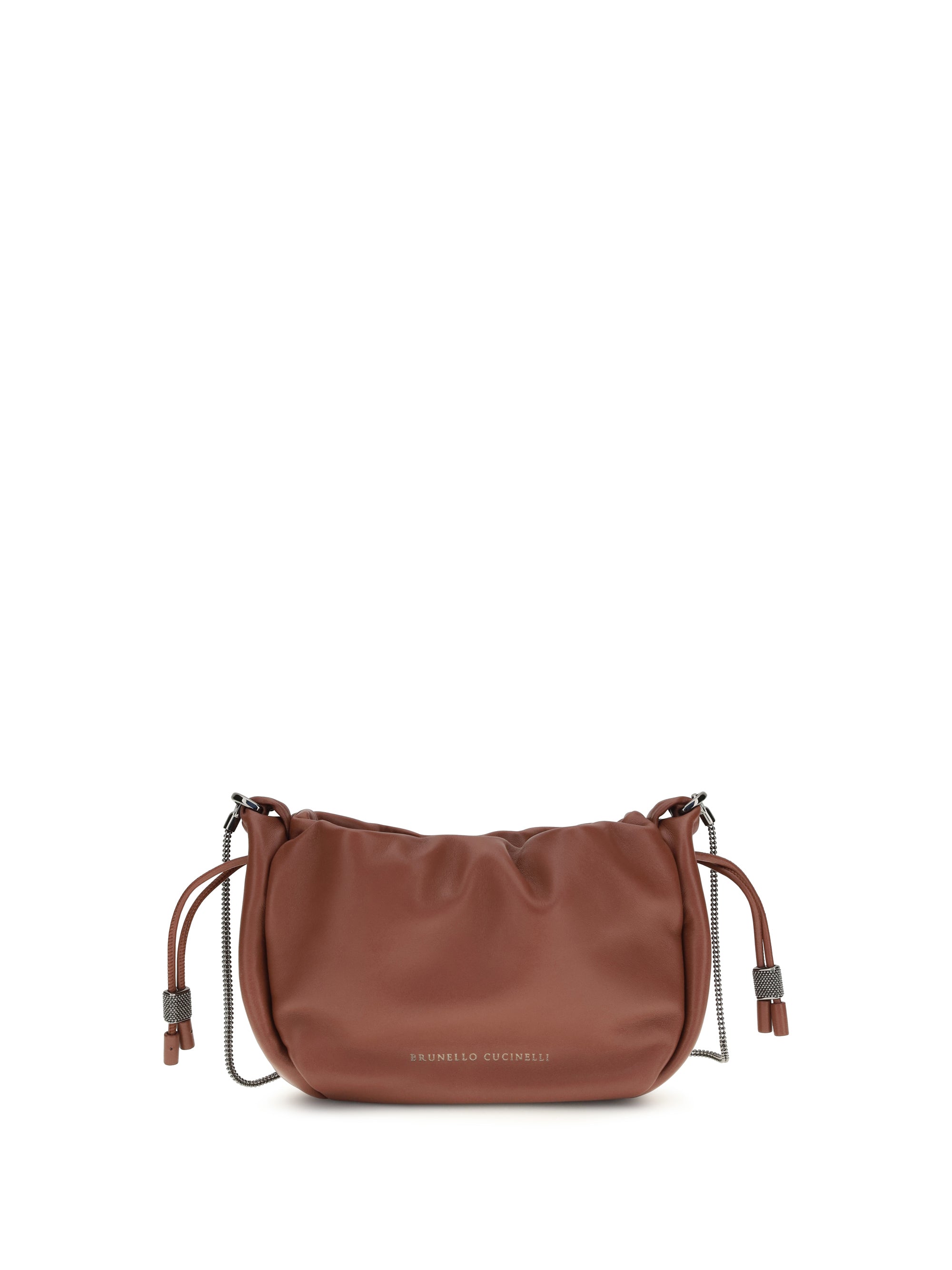 Brunello Cucinelli Bucket Mellow Shoulder Bag — Brown