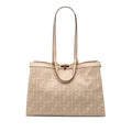 Zucca Embroidered Canvas Peekaboo X Tote