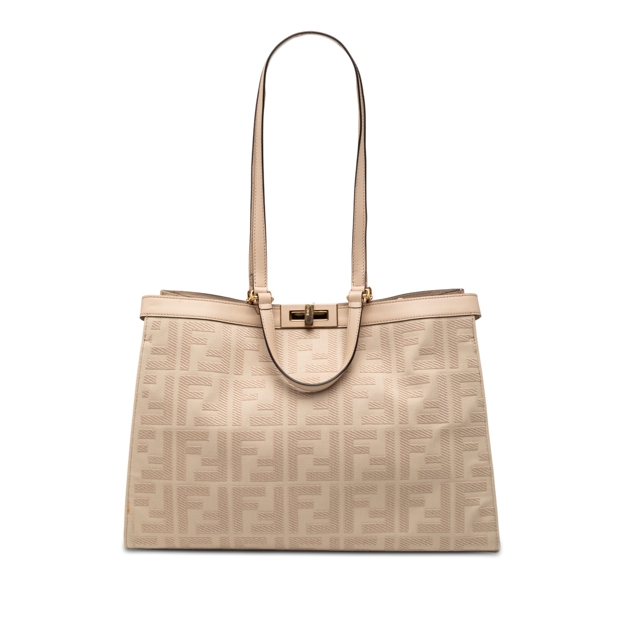 Zucca Embroidered Canvas Peekaboo X Tote