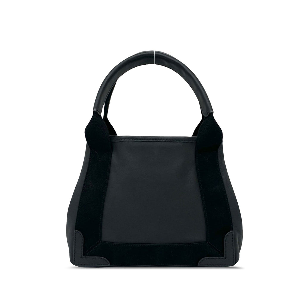 Calfskin Perforated Navy Cabas Tote XS