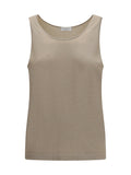 Brunello Cucinelli Luminous Knit Tank Top — Brown
