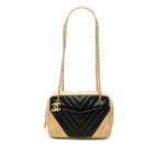 CC Chevron Lambskin Camera Shoulder Bag