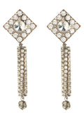 Pendientes con incrustaciones de cristal Alessandra Rich - Plateado
